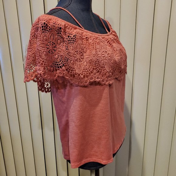 No Boundaries Bundle of Black Floral Dress and Coral Pink Top - Size 3XL - Picture 10 of 16